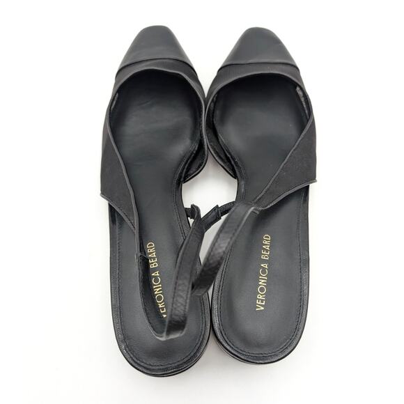 Veronica Beard Cecile Sling Mesh Slingback Pumps Women's Black Size US10M EU41 - Picture 5 of 12